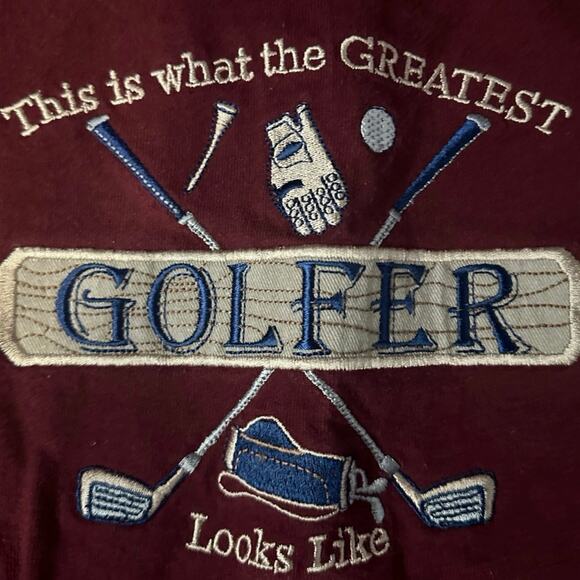 Vintage Men’s Gold Embroidered T Shirt - Picture 2 of 3